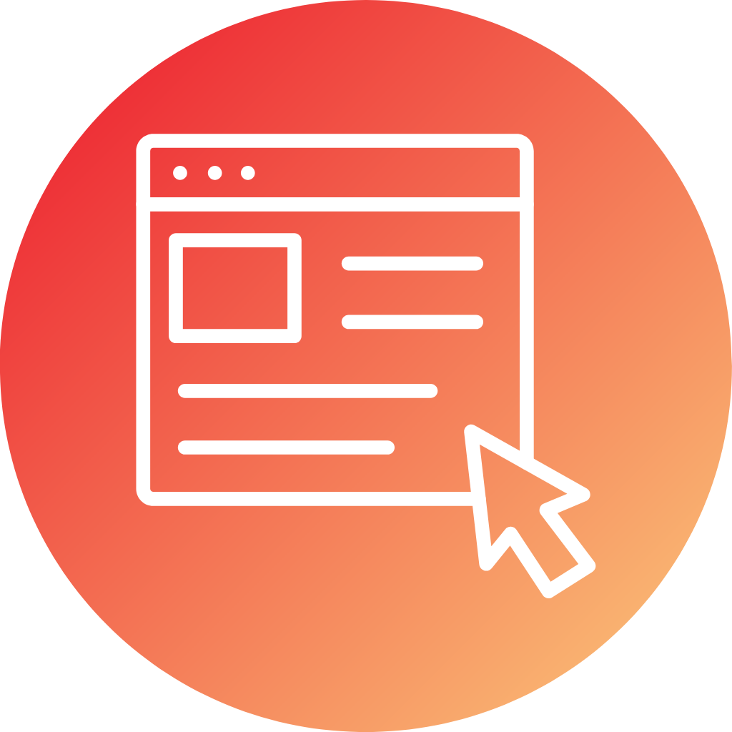 Ikoni, joka kuvaa verkkosivujen suunnittelua ja toteutusta – Delanetin räätälöidyt WordPress-sivustot yrityksille Oulussa.